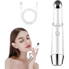 Massageador Ocular Aquecido 40 ℃ Massageador Ocular Sônico com Vibração de Alta Frequência, Antienvelhecimento, Varinha