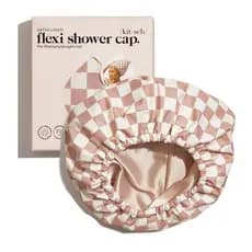 Toucas de Banho de Luxo Kitsch para Mulheres, Reutilizáveis e Impermeáveis - Forradas com Cetim Flexível, Secagem Rápida