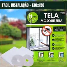 Tela Mosquiteiro Para Janela 1,3x1,5m Com Velcro Autocolante Anti-inseto Mosquito Pernilongo Barata