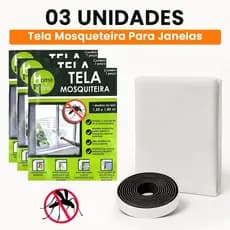 Tela Proteção Mosquiteiro Janela 1,3x1,5m ou 1,5x1,8m Com Velcro Autocolante Anti-inseto Mosquito