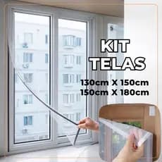 Tela Mosquiteiro Para Janela 1,3x1,5m / 1,5x1,8m Com Velcro Autocolante Anti-inseto Mosquito Barata