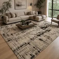 Tapete para Sala Decorativo Estampa Boho Geométrico Grande 3,00x2,00m