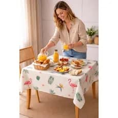 Toalha de Mesa Chá Pvc 70x70cm Sortidas para Mesa Quadrada Cozinha Casa Decoração Fácil Limpeza Promoção