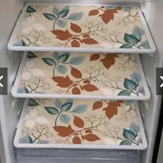 Organizador Geladeira Kit Toalha PVC Protetora Forro Impermeavel com 3 Lavável - 46x32cm