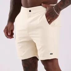 Bermuda Linho Masculino Social Com Bolso Embutido Botão Short Mauricinho Tecido Confortável Modelagem Perfeita