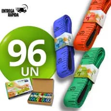 Conjunto Fitas Métrica 150cm Corporal Academia Nutrição Costura Medidas Acessorio de Medir Janelas