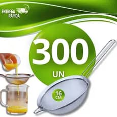 Peneiras Aço Inox 16 cm Coador Farinha Suco Confeitaria Utensílios Massas Bebê Confeitaria Cozinha Casa Peneira