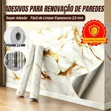 Papel de Parede Adesivo Marmorizado luxo Quarto Cozinha 0.6m×3m/1.2m×2.6m Espessura 2,5 mm