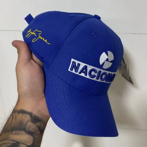 Boné Senna Premium Aba Curva promoção ate durarem os estoques