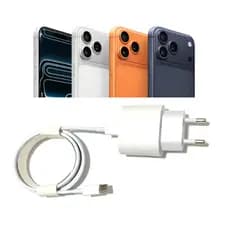 Carregador iPhone 35W Turbo USB-C Tipo C + Cabo 1m – Carregamento Rápido PD para iPhone 15 16 17 Pro Max