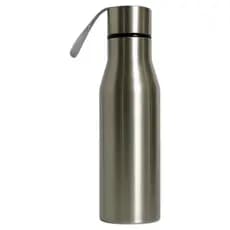Kit 5 Garrafas Squeeze Inox Prata 500ml para Sublimação Tampa Rosqueável
