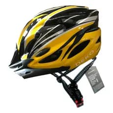 Capacete de Ciclismo Bike  com Sinalizador LED, Viseira e Ajuste Regulável