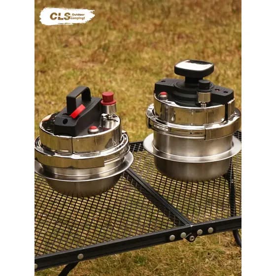 CLS Mini Panela de Pressão 1.2L Autocondução Viagem Portátil 1 ~ 2 Pessoas Panela de Pressão