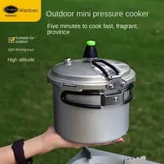 Mini panela de pressão pequena portátil ao ar livre para acampamento panela de pressão para 1-2 pessoas