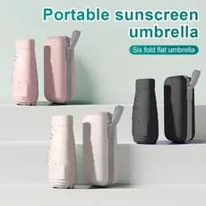 Sombrinha 5 dobras  Guarda Chuva Mini Proteção Solar Para sol e chuva Reforçado Dobrável