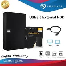 Disco Rígido Externo Portátil Seagate 2TB/4TB  USB 3.0