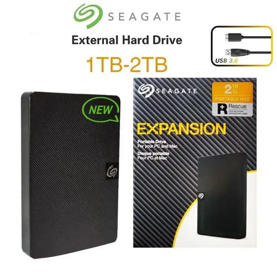 Disco Rígido Externo Seagate 2tb 4tb Móvel USB 3.0 HDD 2.5 Alto-Falante