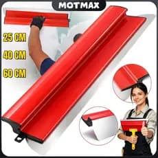 40-60cm Desempenadeira Aço Inoxidável Lâmina Lisa Flexível Substituível para Massa Corrida - Envio Rápido