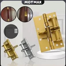Kit 1/2/4 90° Dobradiças de Fecho de Porta Automático de Aço Inoxidável com Mola Ajustável