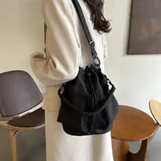 Mochila com grande capacidade, corda de remoção, múltiplos bolsos, leve e casual