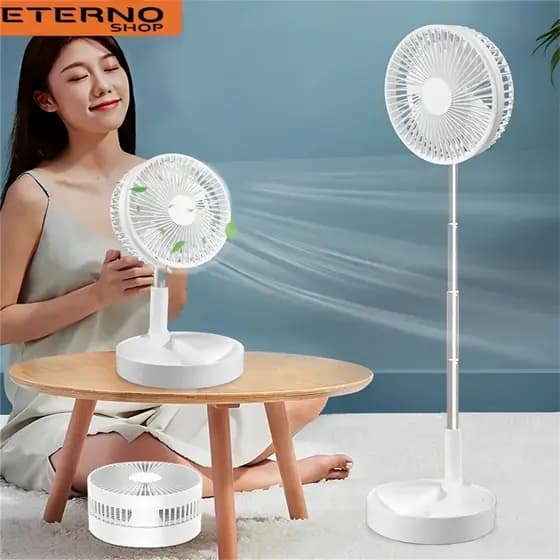Usb Retrátil Portátil Do Assoalho Ventilador Dobrável Ajustável Para O Curso Exterior Escritório