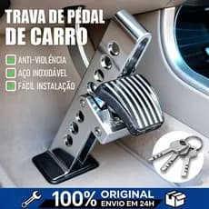 Cadeado de Bloqueio para Pedal Freio e Acelerador Proteção Completa Contra Roubos em Carros e Motos