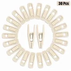 Kit 30 Unidades Presilhas de Veludo Antideslizantes para Cabides e Closet Organização