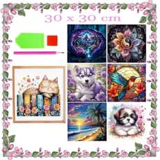 30 x 30 cm, Pintura diamante diy 5d pintura diamante kits de pinturas diamante artes artesanato para decoração de parede