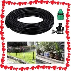 20 m, mangueira de irrigação de jardim, mangueira de irrigação por gotejamento flexível à prova de vazamento, PVC