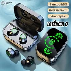 Fone De Ouvido Sem Fio Bluetooth 5.3 Hifi Stereo Intra-auricular À Prova D'água Com Microfone-UR