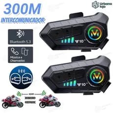 NOVA Y10-X Fone De Capacete Intercomunicador Para Capacete Ipx6 À Prova D'água Para Motocicleta UR