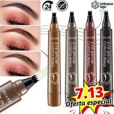 3/1PCS Lápis De Sobrancelha Líquido À Prova D'água De 5 Cores, De Longa Duração, Definição Natural, Maquiagem Barata 4D