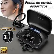 Fone De Ouvido T82 Condução De Ossos Sem Fio Bluetooth 5.3 uriculares TWS -Esportes Confortável de usar