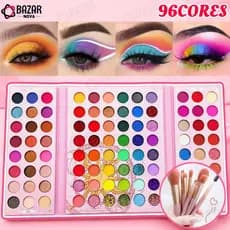 Paleta De Sombra De Olho Em 96 Cores Perolada / Fosca / Com Glitter / Longa Duração expirado até pelo menos 2029