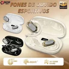 2026 Nova X92 Fone de ouvido sem fio Bluetooth com gancho para orelha e redução de ruído esportivo