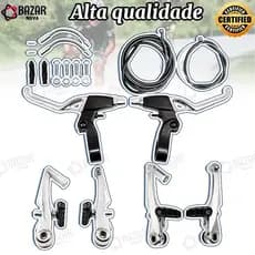 Kit de Freio V-brake Orbital Aluminio C/ Maçaneta Tipo Logan