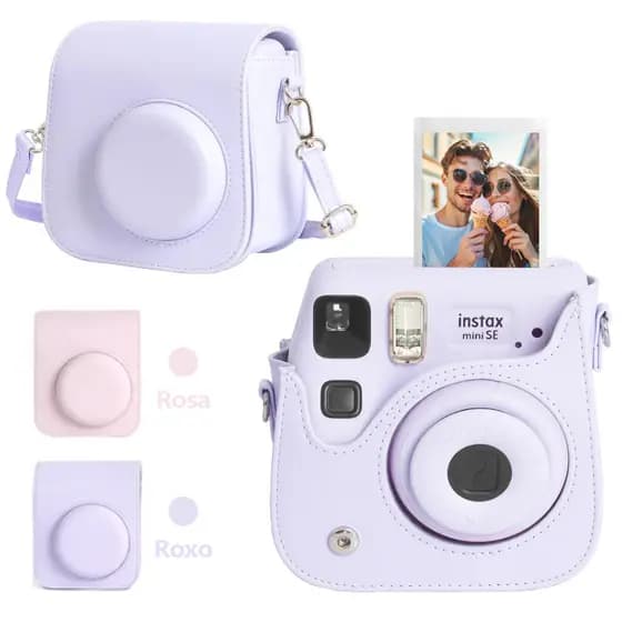 Capa Protetora Portátil Para Câmera de Bolsa Fujifilm Instax Mini 12 Com Alça De Bolso
