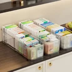 Organizador de Acrílico com Compartimentos Ajustáveis - Armazenamento Expansível