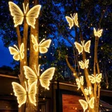 Borboleta Led Com Movimento Estática   Para Festival Decoração De Casa Festa De Decorações