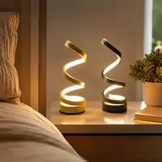 Luminária de Mesa Cabeceira 3 Tons de LED Decorativa Mesa Cama Quarto  USB Para Moderna Abajur
