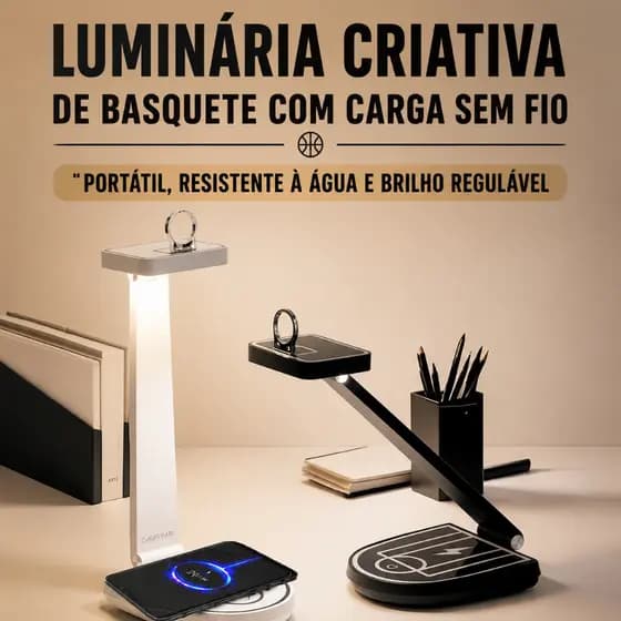 Luminária Luz  de Mesa de Toque com De Estudo Sem Fio Luminária Abajur de Mesa LED Luz Recarregável