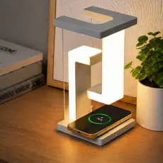 Luminária De Mesa Abajur LED ParaLeitura Luz Noturno Abajur Quartoto Moderno Celulares Recarregáveis