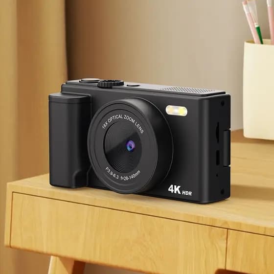 Câmera Digital 4k 96MP Ultra HD Zoom Autofoco Vlogging HD Fotográfica Câmera CCD Profissional