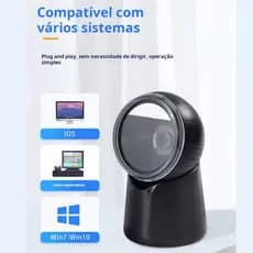 Scanner de Leitor QR Code 1D 2D Plug and Play Plataforma de Pagamento para Caixa e Comércio