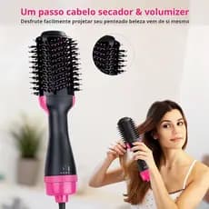 Escova Secadora Alisador Elétrica Quente Cabelo Com 3 Em1 Hair Styler APENAS 110V/220v