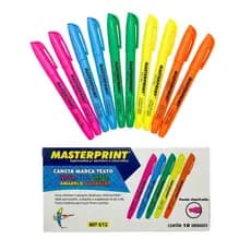 Kit Caneta Marca Texto Todas as Cores Masterprint