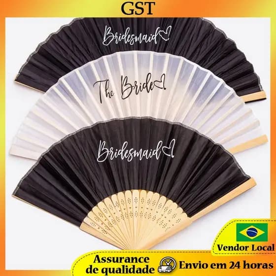 Noiva noiva dama de honra dama de honra preto branco fã despedida de solteiro casamento