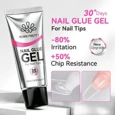 BORN PRETTY 30ml Gel Sólido Super Forte Da Colagem Do Prego , Cola Adesiva Para A Escultura 3D Das Unhas