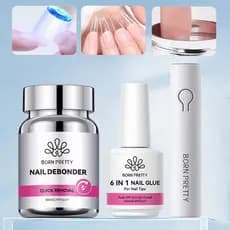 BORN PRETTY Sponge Nail Debonder Glue Gel Removedor De Cola Para Unhas Conjunto De Máquina De UV LED Nail Polish Remover