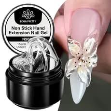 BORN PRETTY 15ml Transparente Antiaderente Extensão De Mão Gel Unha Polonês Para Mod. 3D Nail Art Extensão Sólida Gel